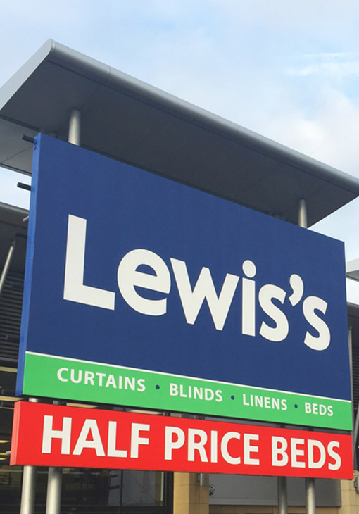 About us - Lewis's Big Sign